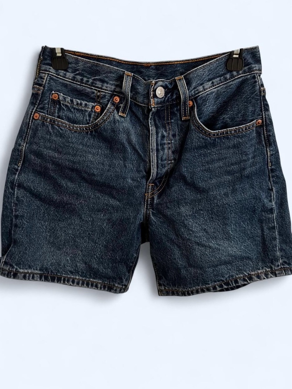 Levi's Dark Blue Denim Cutoff Shorts